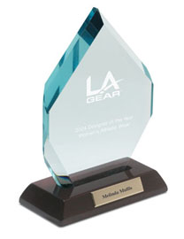 Jewel Award with Piano Wood Base