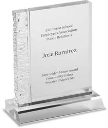 Chiseled Acrylic Award